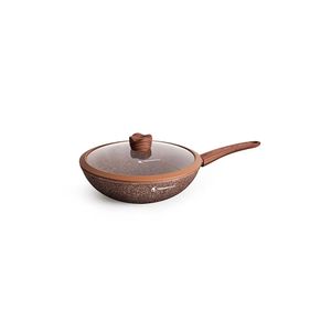 Wok induccion sienna 28cm cafe
