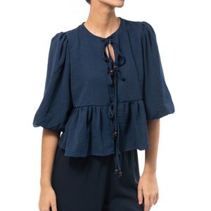 Blusa Lazos Azul Marino