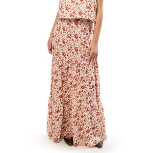 Falda Larga Print Flores