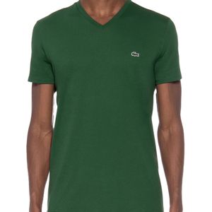 T-Shirt Cuello en V Algodón Pima Green
