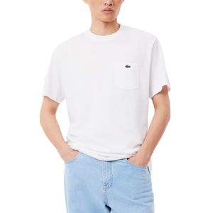 T-Shirt Cuello Redondo Bolsillo Blanca