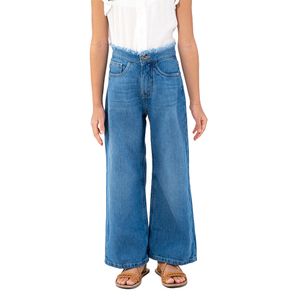 Jeans Wide Leg Azul Marino