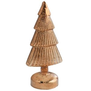 Adorno Navidad Árbol Vidrio Bronce