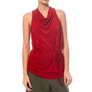 Top Drapeado Rojo