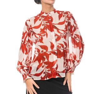 Camisa Cuello Mao Print