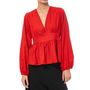 Top Ruffle Rojo