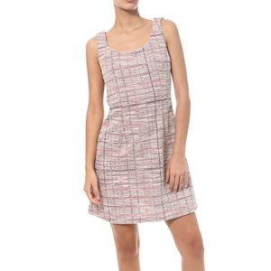 Vestido Drapeado Espalda Rosa