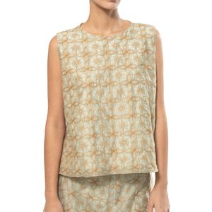 Blusa Cuello Alto Bordado