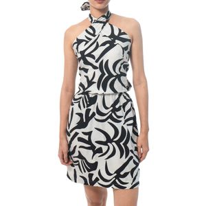 Vestido Print Cuello Halter
