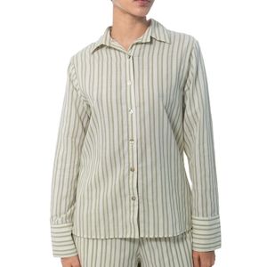Camisa Oversized Rayas Corto Algodón