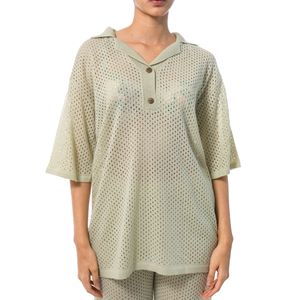 Camisa Polo Tejida Beige