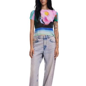 Camiseta Plisa Verde Aturquesado