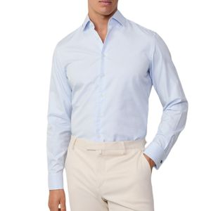 Shirt Twill Graph Check Sky Blue