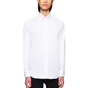 Camisa Hombre Cuadros Granate