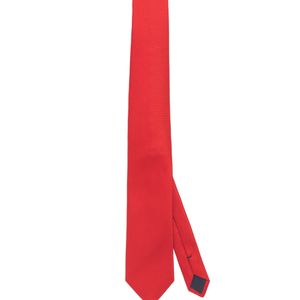 Corbata Seda Natural Rojo