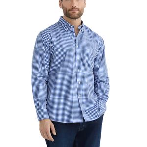 Camisa Hombre Cuadros Azul