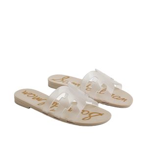 Sandalia Bay Jelly Slide Arena Claro