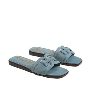 Sandalia Irina Slide Azul Costero