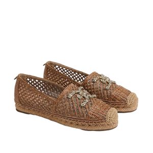 Mocasín Alpargata Khiara Rafia Cuoio