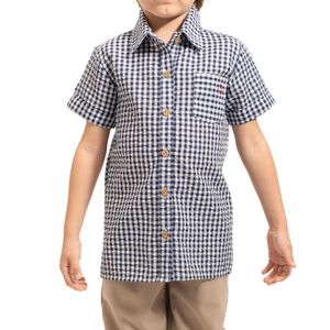 Camisa de Cuadros Abotonada