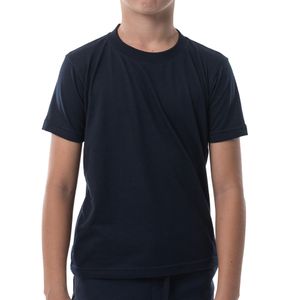 Basic T-Shirt Cuello Redondo Azul