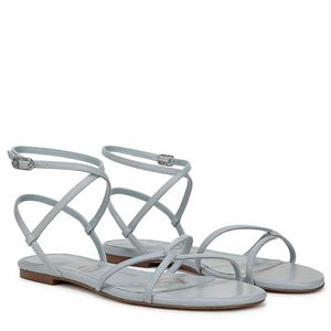 Sandalia Plana Ellina Cabo Azul