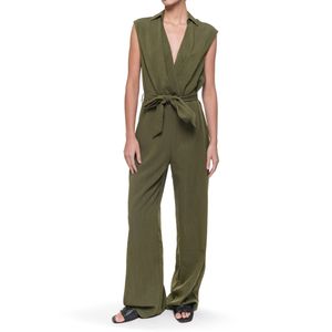 Jumper Escote en V Verde Olivo