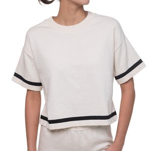 Top Beige con Franja