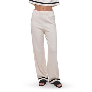 Pantalón Beige con Franja