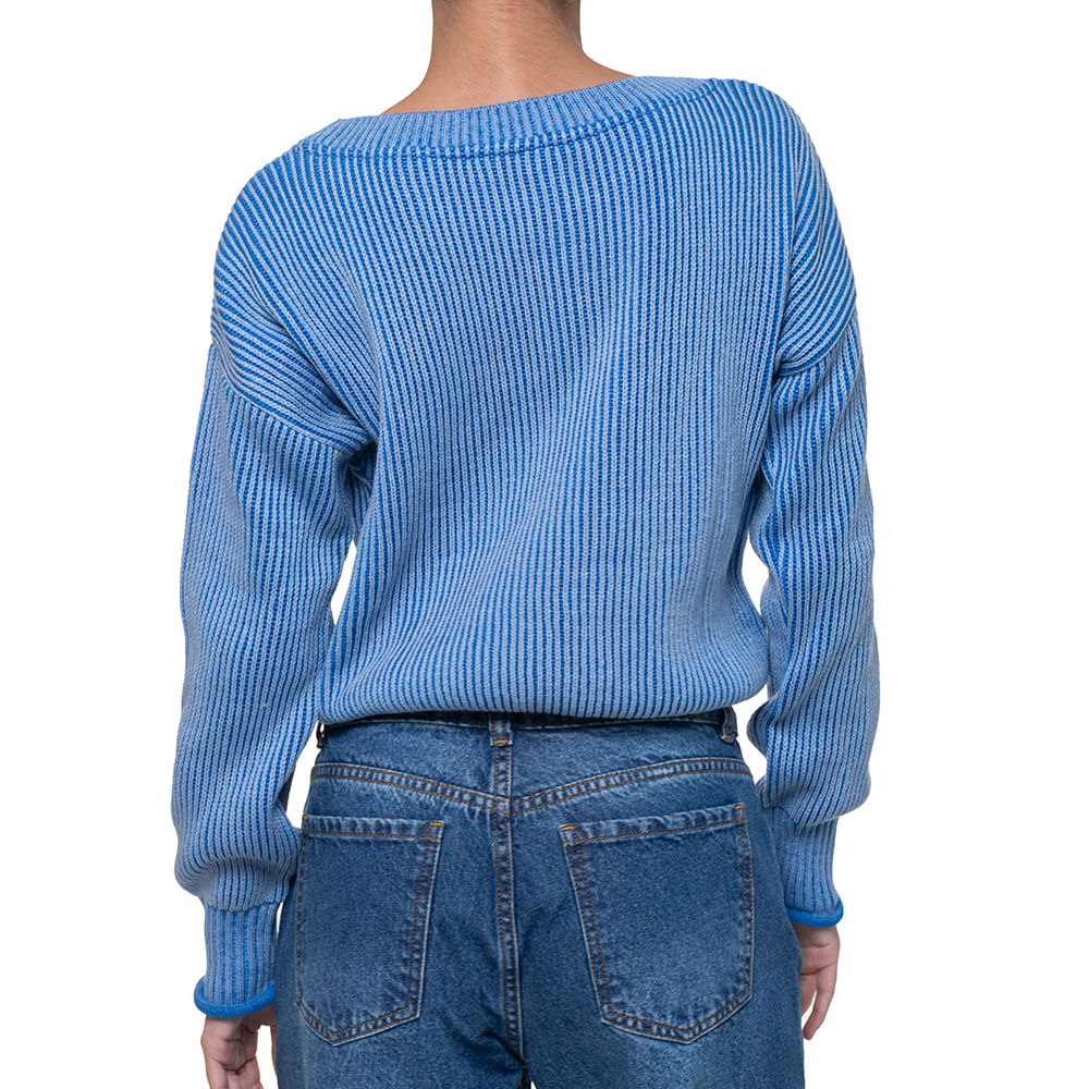 Sueter Bicolor Ranglan Azul - Unity Stores