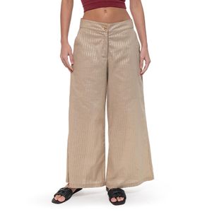 Pantalón Lino Lurex Habano