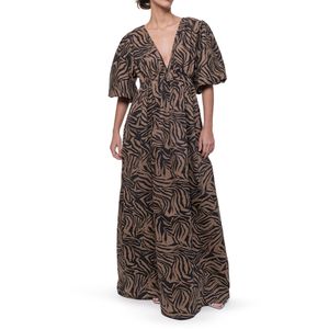 Vestido Palm Print