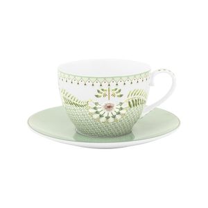 Taza y Platillo Lily&Lotus Tiles Verde 280ml