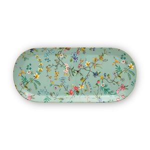 Bandeja Para Tarta Rectangular Flores Jolie Azul
