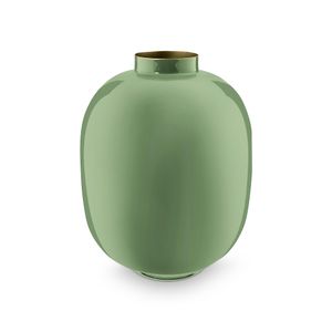 Jarrón Metal Verde Medio 32cm