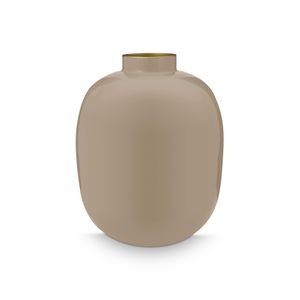Jarrón Metal Caqui 32cm