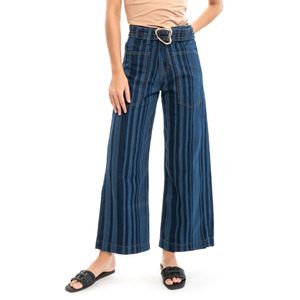 Jean Rayas con Cinturon Azul