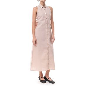 Vestido en Lino Crudo