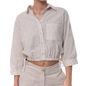 Camisero Ruedo Ajustable Beige