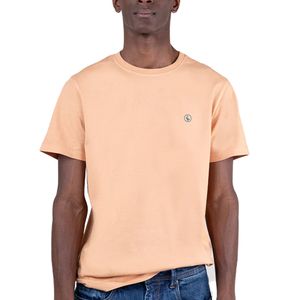 Camiseta Cuello Garment Dyed Terracota