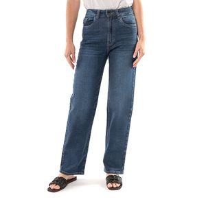 Basic Jean Mom Fit Azul