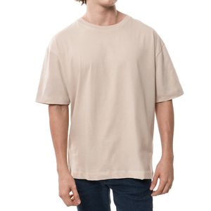 T-Shirt Oversized Beige Logo