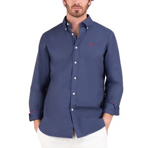 Camisa Algodón Garment Dyed Marino