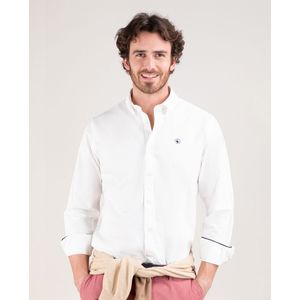 Camisa Algodón Garment Dyed Blanco