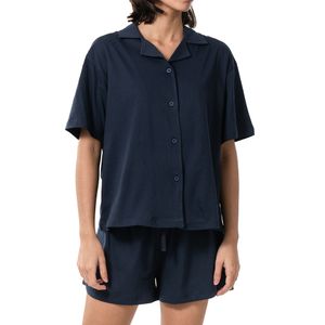 Pijama Set Botones Azul