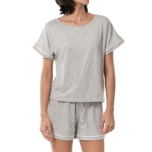 Pijama Set Tshirt Gris