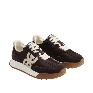Langley Sneaker Nap Brown White