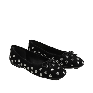 Alie Studded Ballet Flat Black