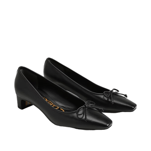 Rinda Pointed Toe Ballet Heel Black