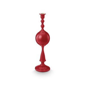 Candelabro Metal Large Dark Red 44cm